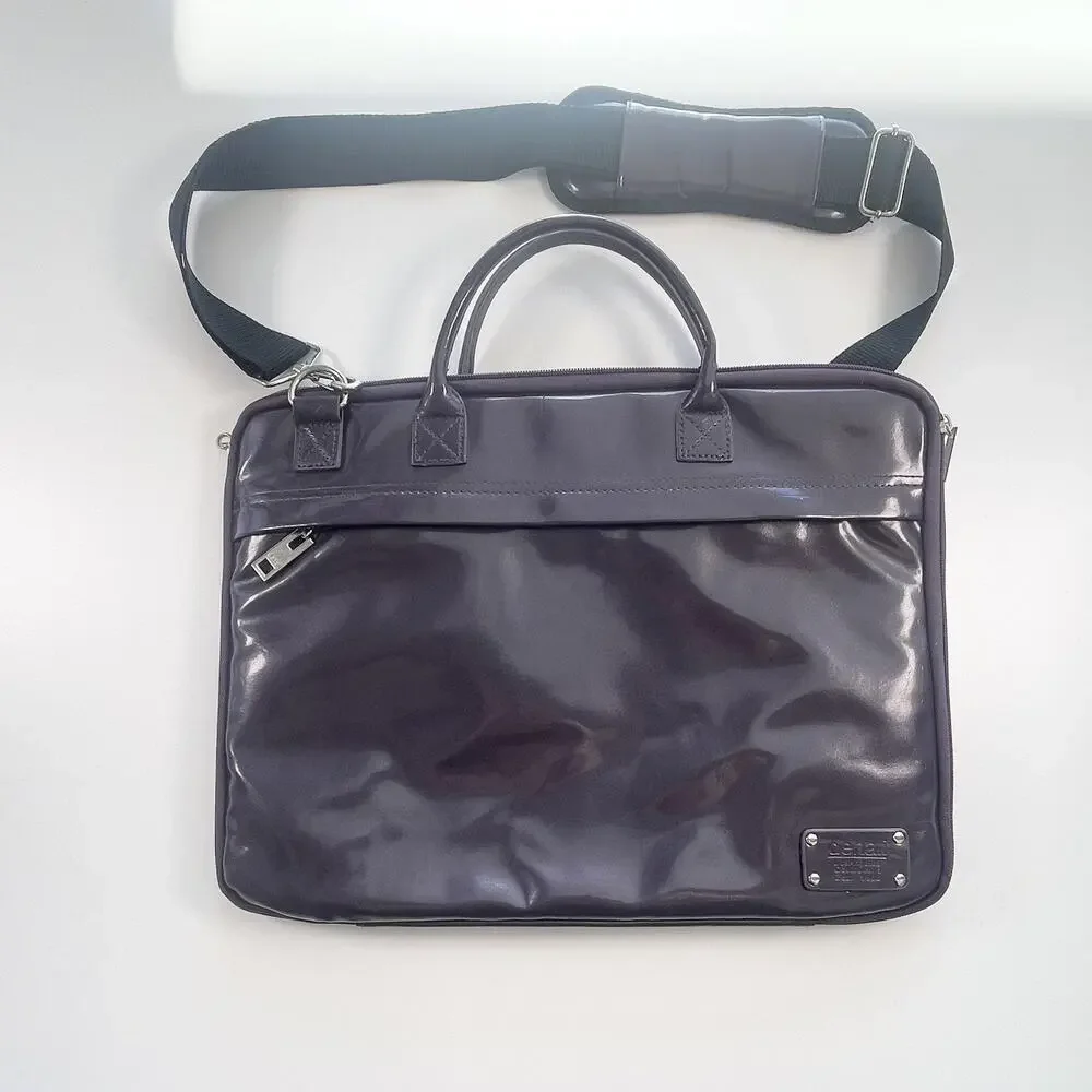 Denali Purple Soft-Side Laptop Briefcase High Shine Modern Retro Urban